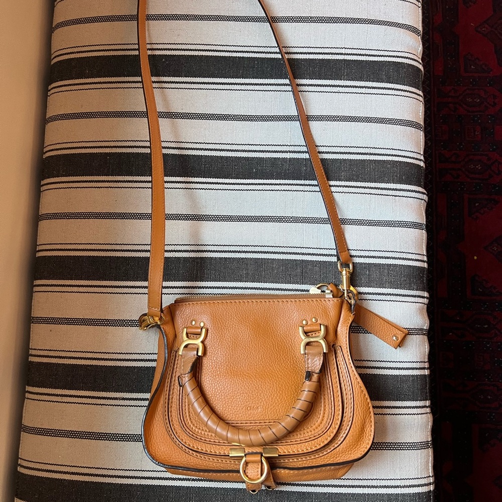 Chloe Mini Marcie Crossbody - Tan